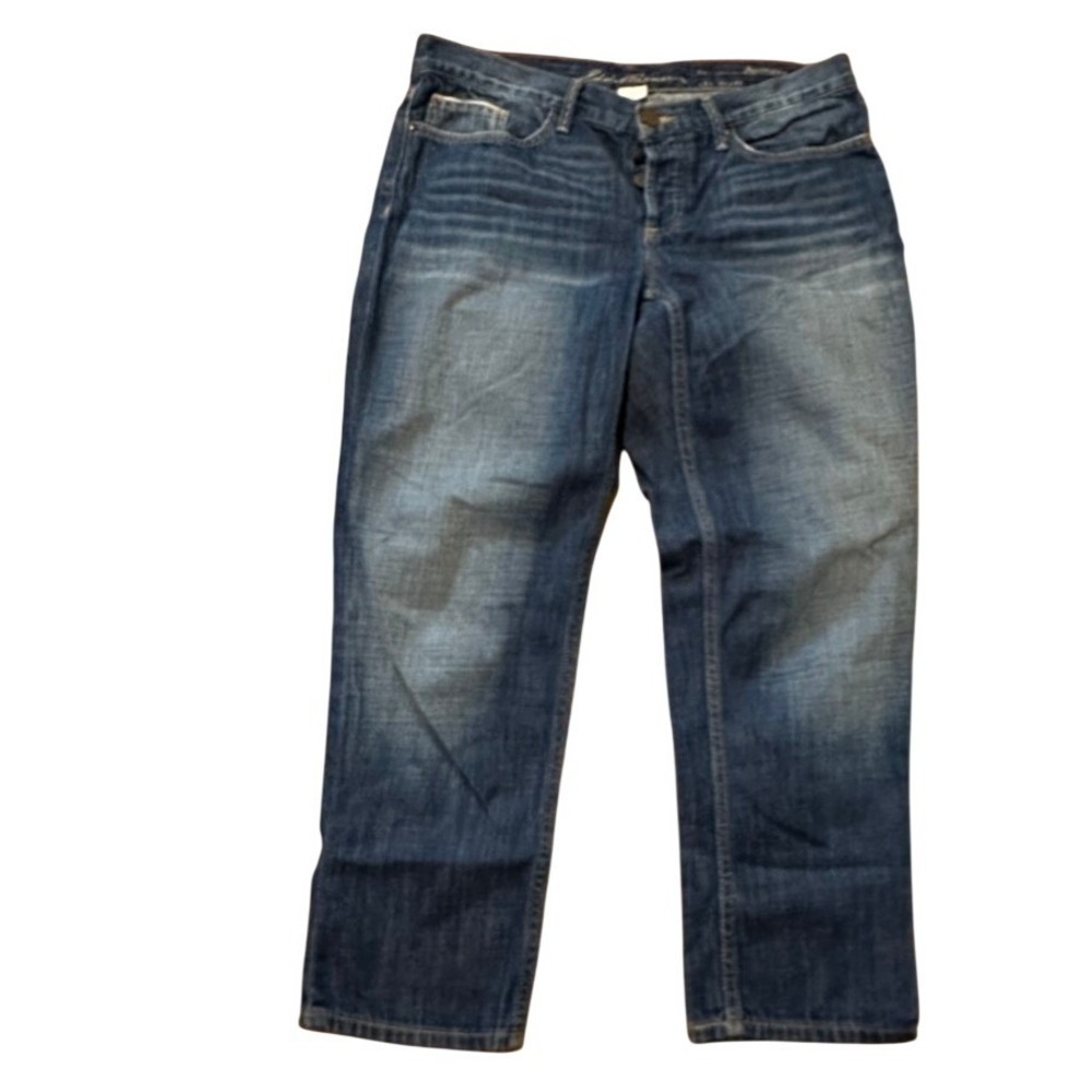 Eddie Bauer Eddie Bauer Capri Jeans Size 6 Button Fly Boyfriend Fit Denim